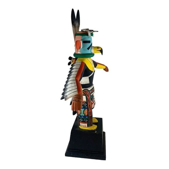 Vintage Extra Large Eagle Kachina Mounted Trophy Base Hopi Native American SEE